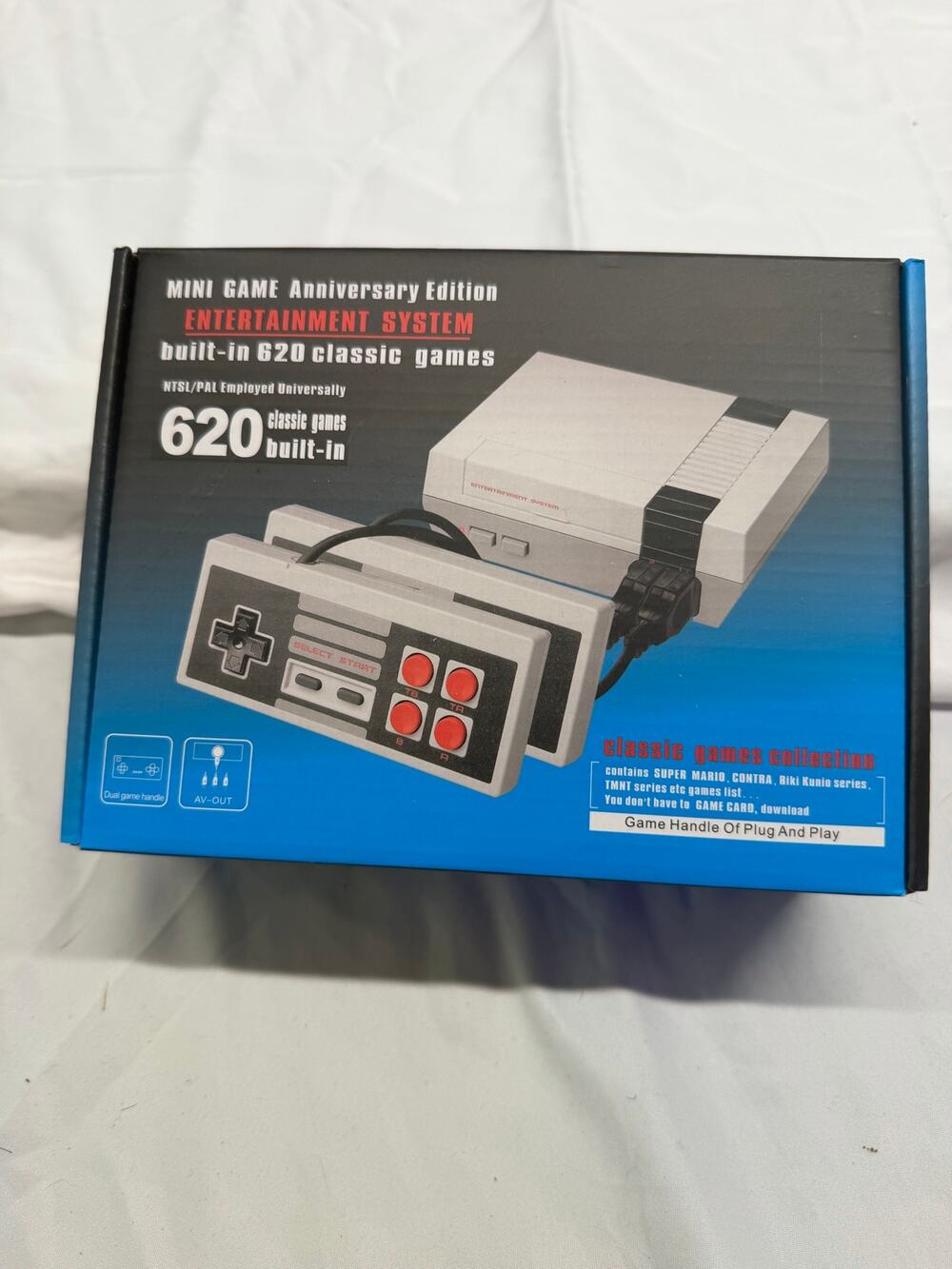 Retro Gaming Console – 620 Built‑In Classic Games – Mini TV System – New in Box